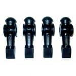 Tornado Foosball Black Men Set of 4