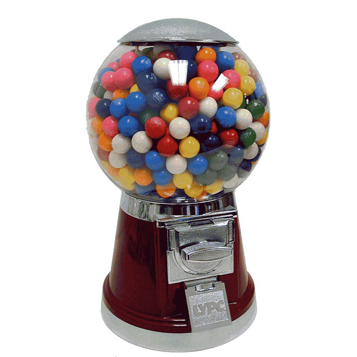 15 Inch Metal Gumball Machine – Bubble Gum Vending Dispenser Retro