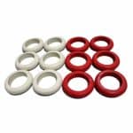 Bumper Pool Table Post Rings - Set of 12