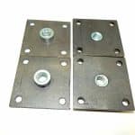 Heavy Duty 1/2" x 13 Leg Leveler Mounting Plates | Set of 4