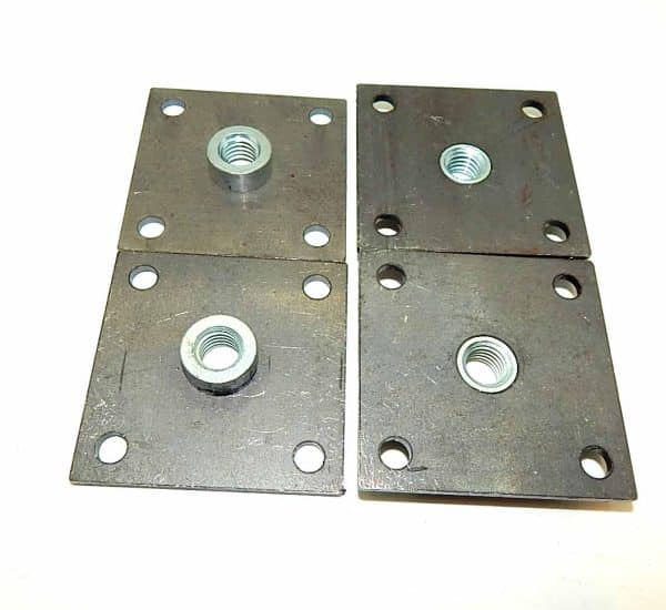 Heavy Duty 1/2" x 13 Leg Leveler Mounting Plates | Set of 4 | moneymachines.com